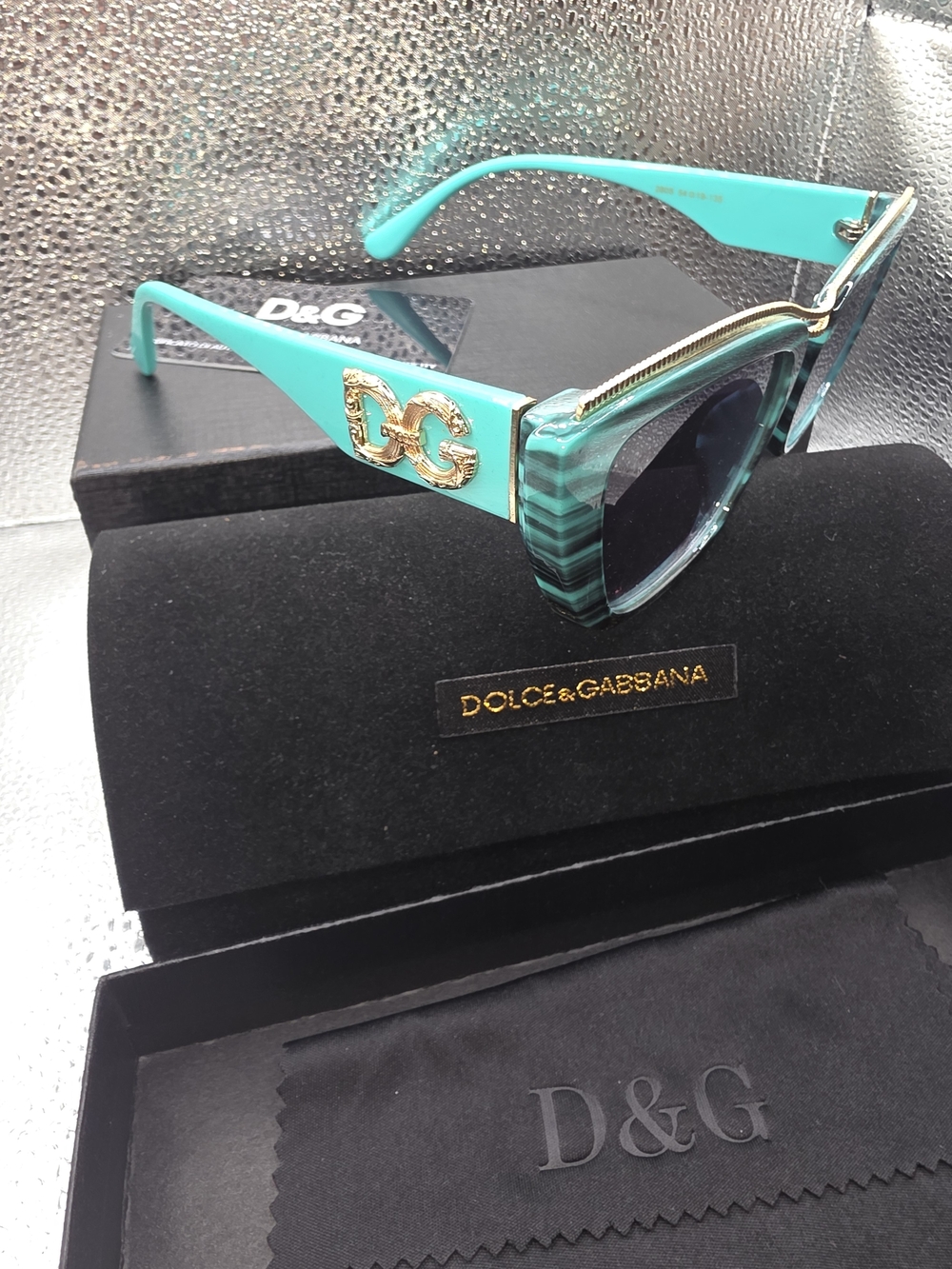 Dolce & Gabbana Women's Teal Cat-Eye Sunglasses